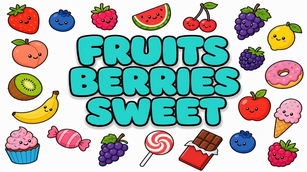 Fruits Berries & Sweet custom cursor collection preview