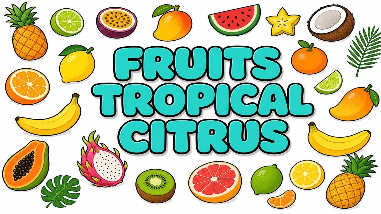 Fruits Tropical & Citrus custom cursor collection preview