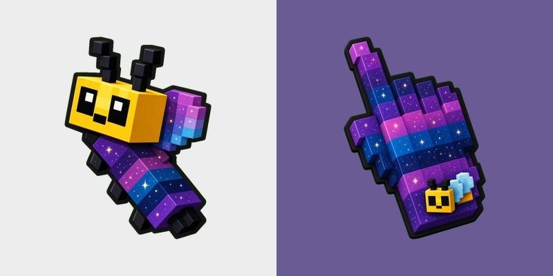 Galaxy Voxel Bee cursor preview