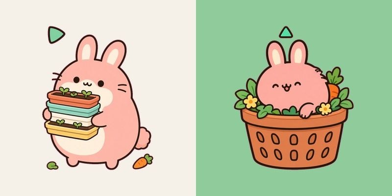Garden Mint Bunny