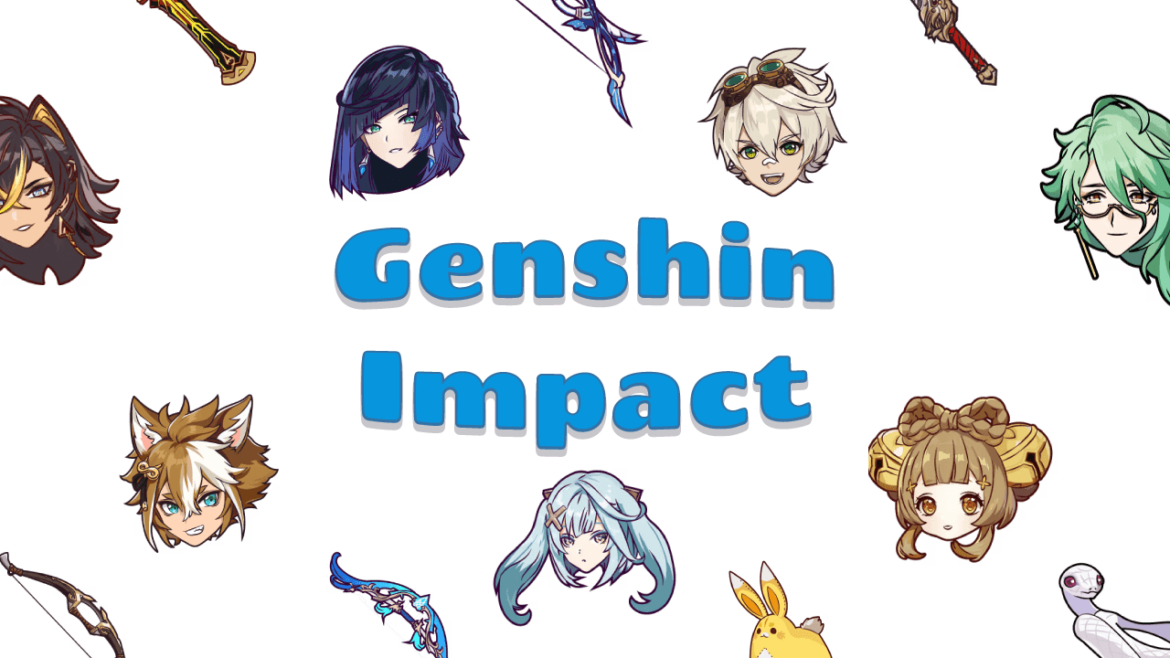 Genshin Impact custom cursor collection preview