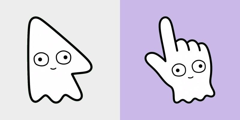 Ghost Blob Doodle Cursor