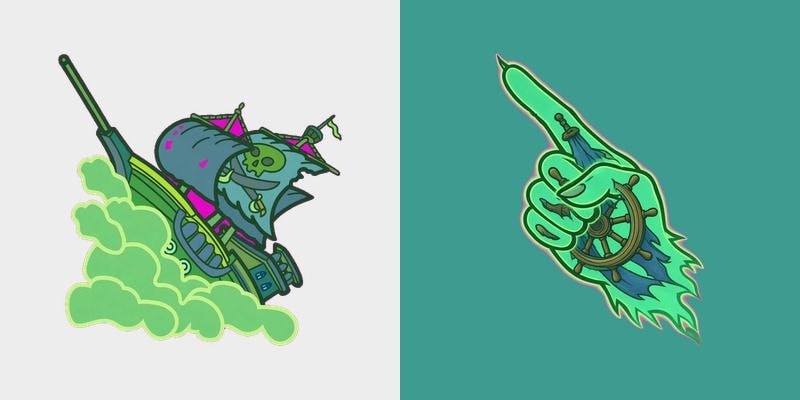 Ghost Pirate Ship Cursor