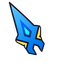 Glowing Blue Dagger default cursor