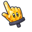 Golden Cursorblade pointer cursor