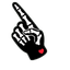 Goth Kitty Red Bow Cursor pointer cursor