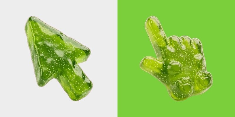 Green Apple Gummy Cursor