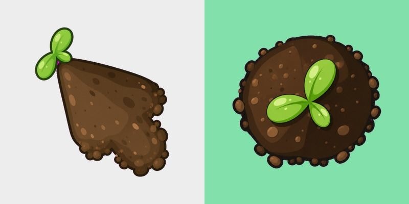 Growing Sprout cursor preview