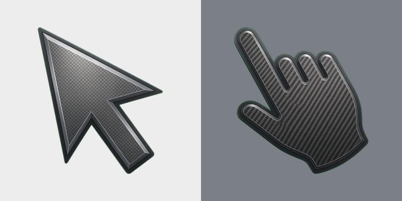Gunmetal Carbon Cursor
