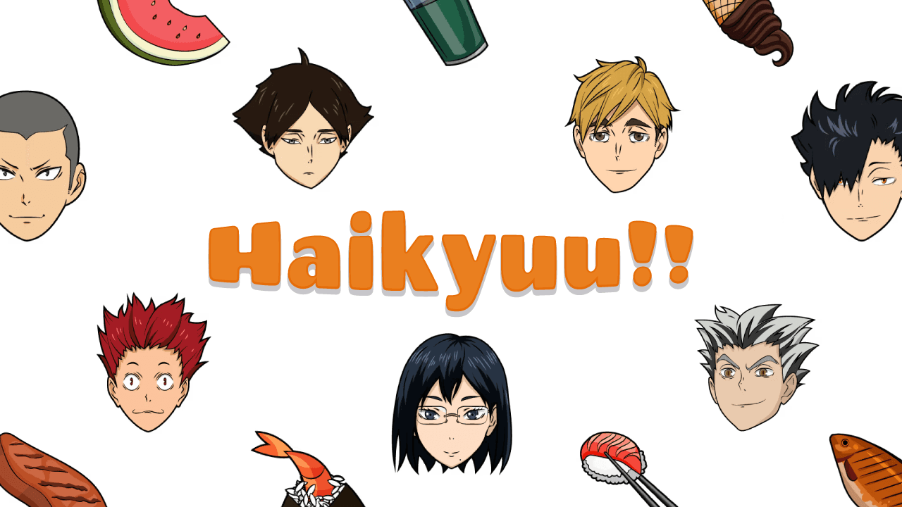 Haikyuu!! custom cursor collection preview