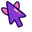 Halloween Bat Crayon Cursor default cursor