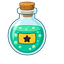 Cute Witch Hat & Potion pointer cursor