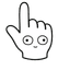Happy Face Doodle Cursor pointer cursor