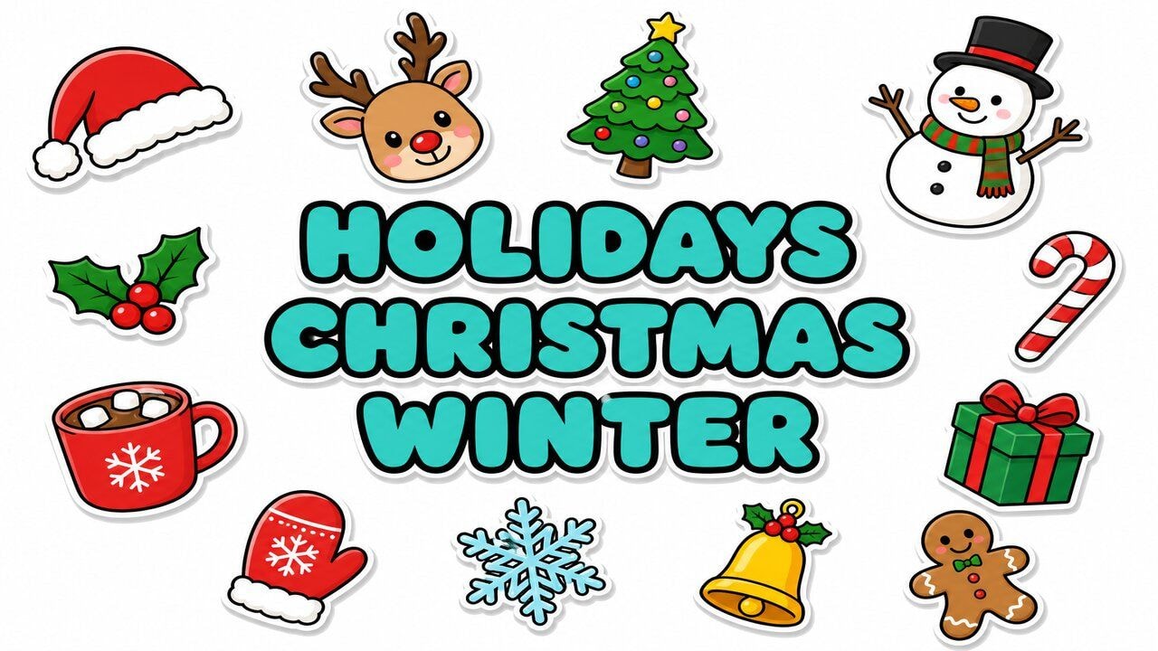 Holidays Christmas & Winter custom cursor collection preview