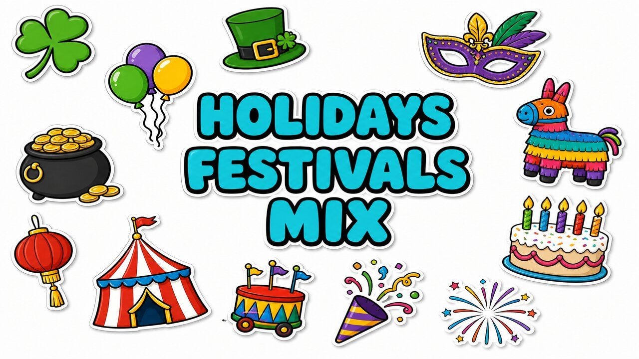 Holidays Festivals Mix custom cursor collection preview