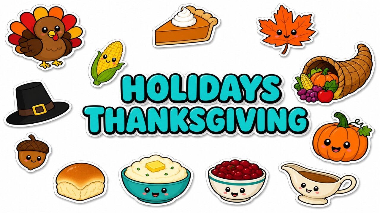 Holidays Thanksgiving custom cursor collection preview