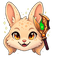 Honey Ember Bunny Cursor pointer cursor