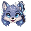 Honey Frost Wolf Cursor pointer cursor