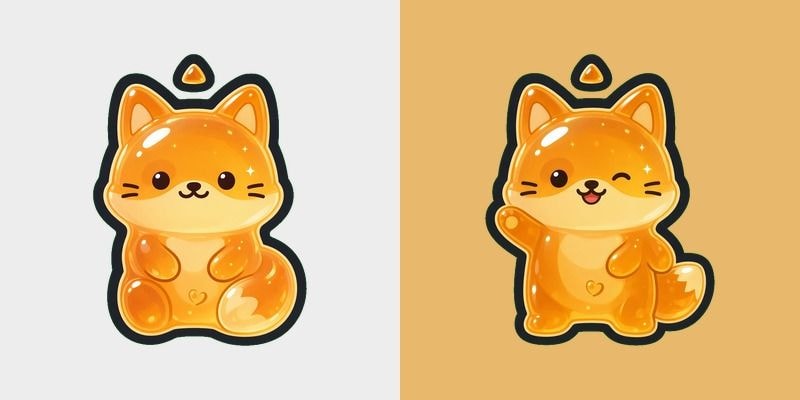 Honey Gummy Fox Cursor