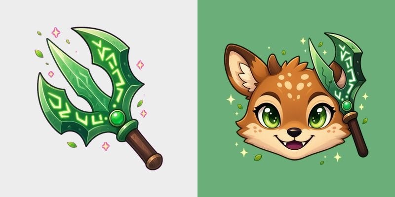 Honey Moss Deer Cursor cursor preview