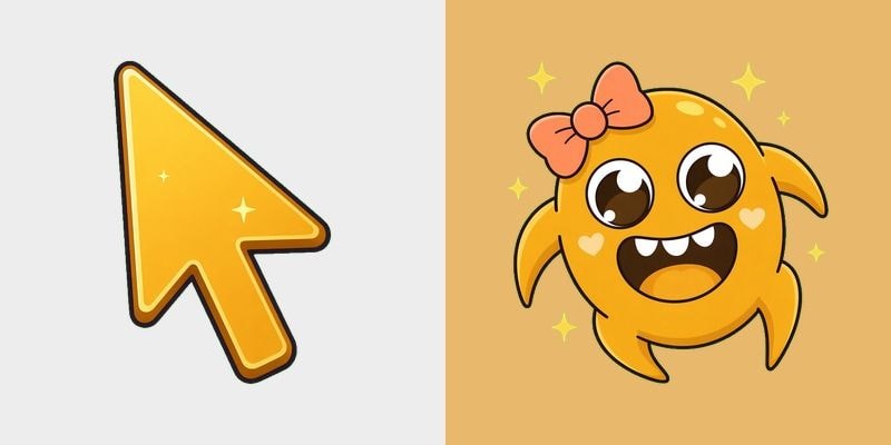 Honey Slime Bow Cursor