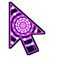 Hot Magenta Wormhole Cursor default cursor