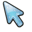 Ice Crystal Glass Cursor default cursor