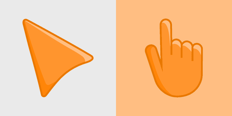 Sunset Orange cursor preview