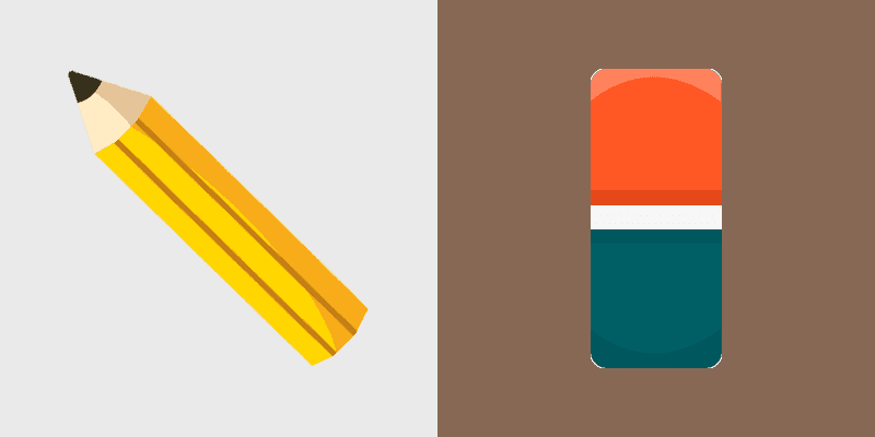 Pencil Eraser cursor preview