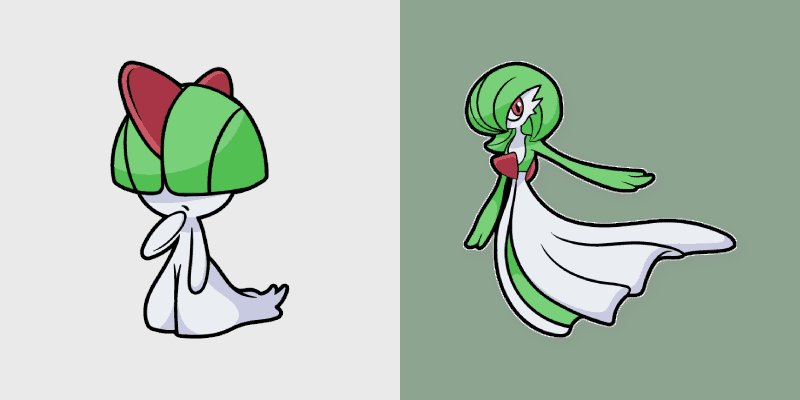 Ralts and Gardevoir