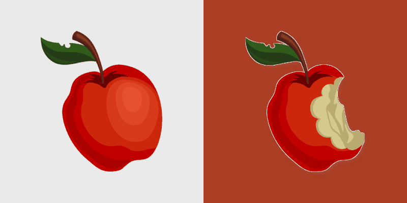 Cute Cursor Pack - Red Apple