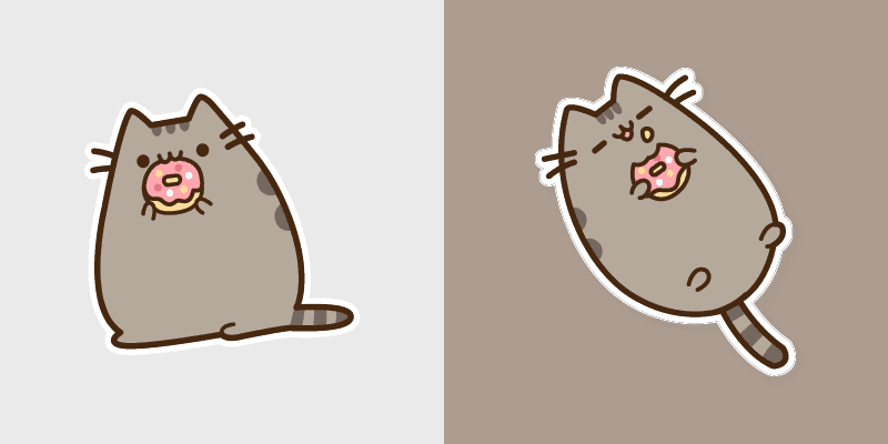 Pusheen Eating Donut