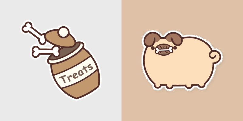 Pusheen Bone Treats