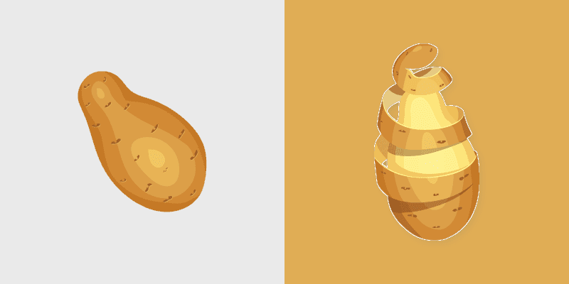 Cute Cursor Pack - Potato Themed