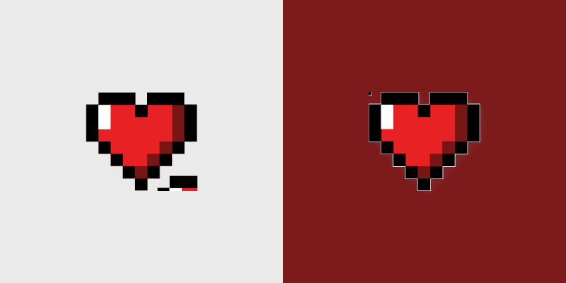 Pixel Heart Planet