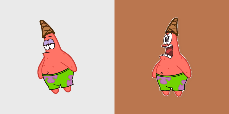 Spongebob Scared Patrick Custom