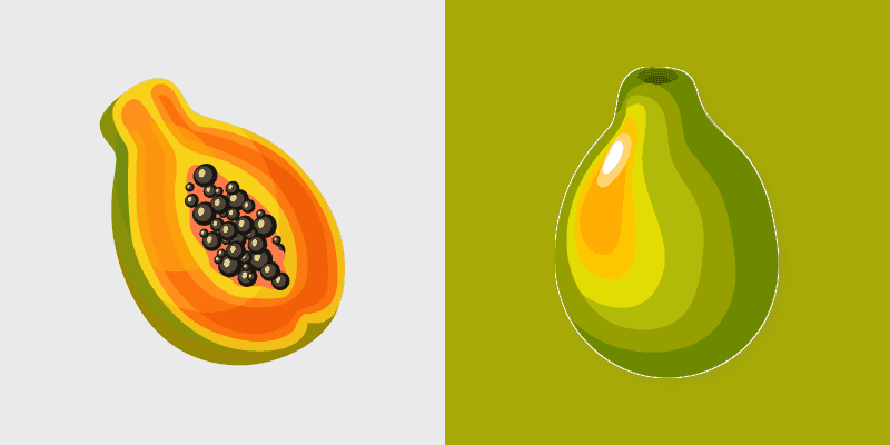 Tropical Papaya Cursor Pack