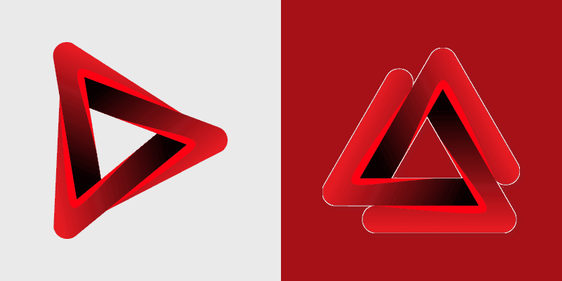 Red Penrose cursor preview