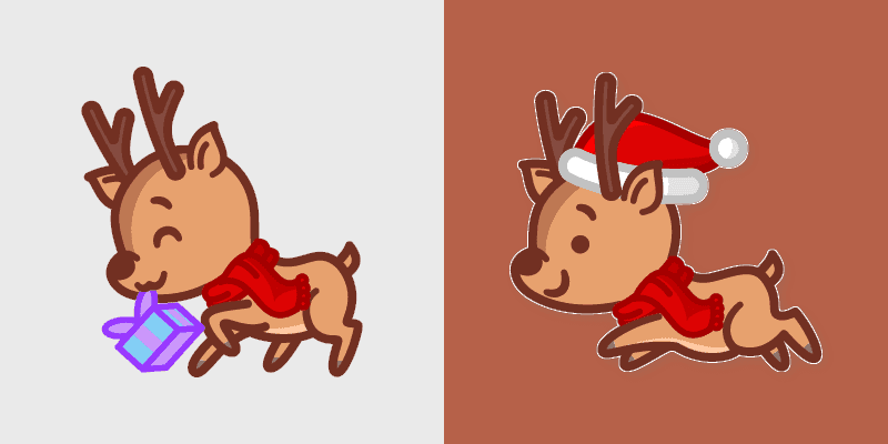 Cute Reindeer cursor preview