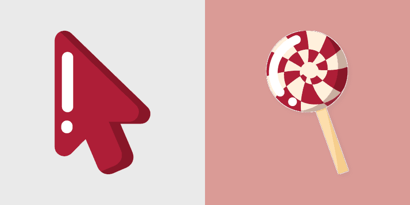 Red Lollipop Minimal