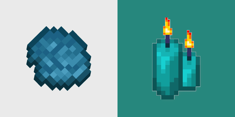 Cyan Candle