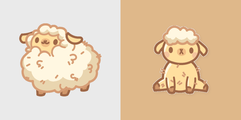 Cute Sheep cursor preview