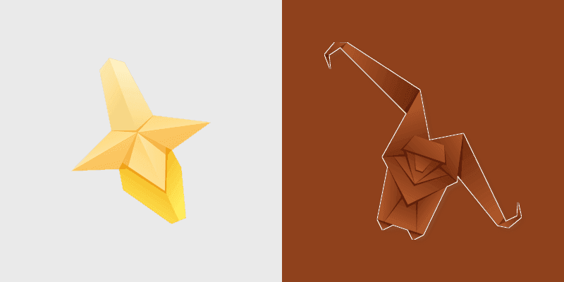 Origami Banana Monkey