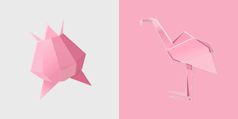 Origami Pink Paradise