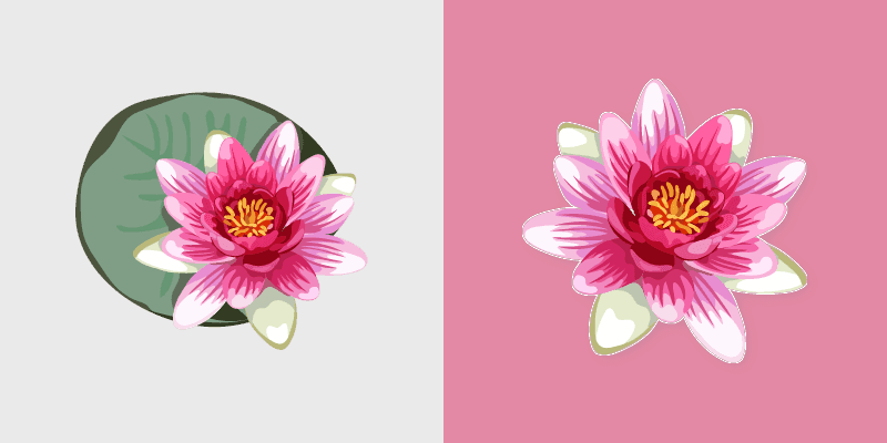 Charming Water Lily Cursor Pack