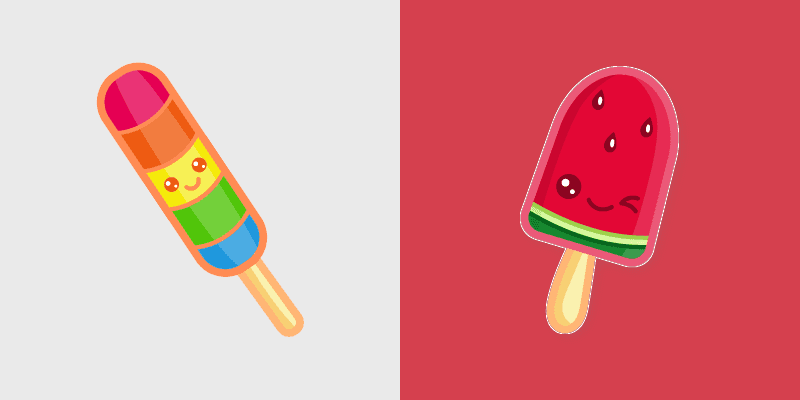 Cute Cursor Pack: Rainbow & Watermelon cursor preview