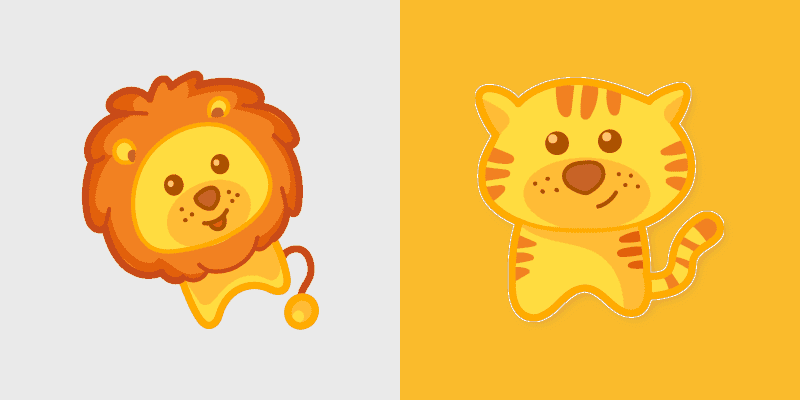 Lion Tiger cursor preview