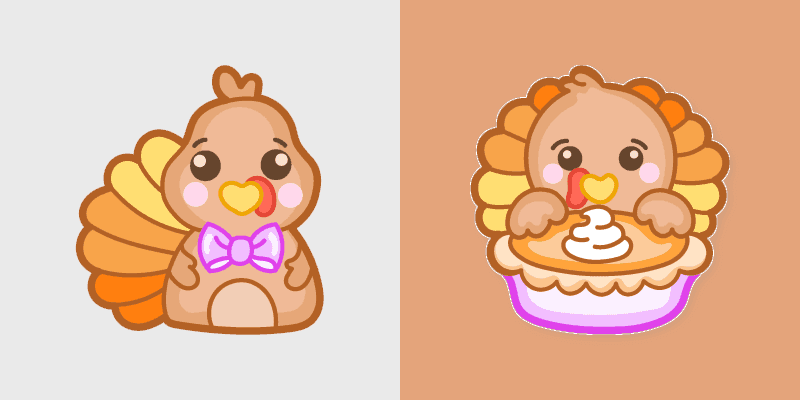 Turkey and Pie Delight cursor preview