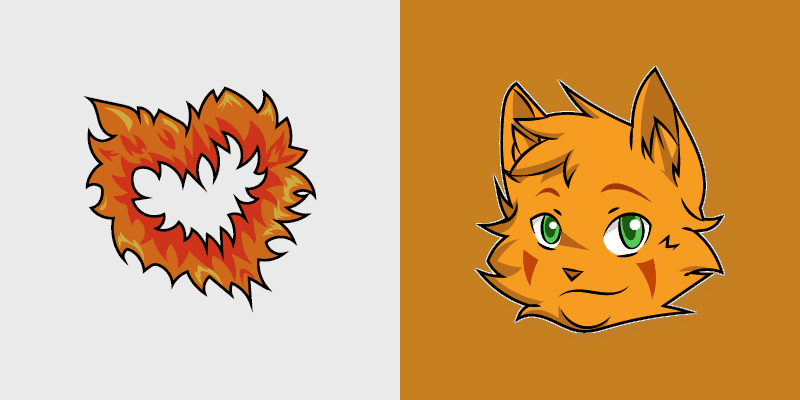 Custom Cursor Firestar and Heart cursor preview