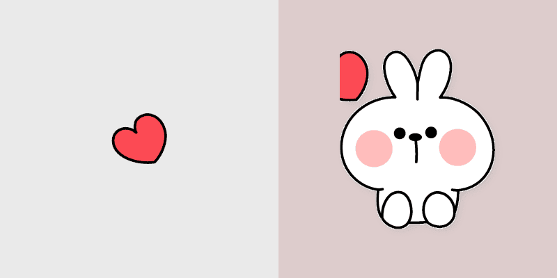 Cute Rabbit IN Love